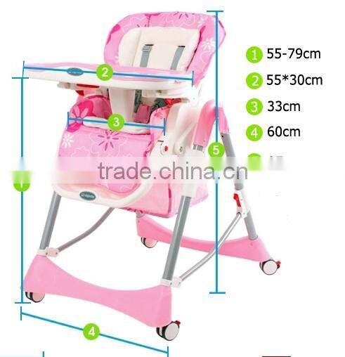 Hot Model kids High Chairs with adjustable footrest and EN14988 certificate