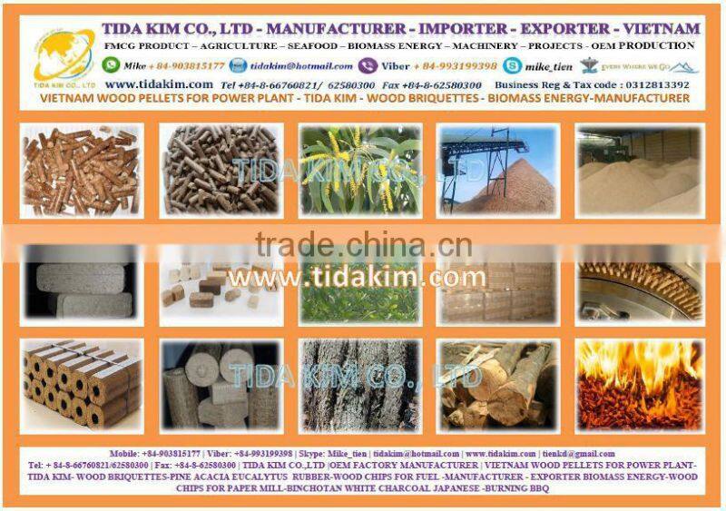 MANUFACTURER WOOD CHIPS PAPER - TIDA KIM - EXPORTER- ACACIA EUCALYTUS - 100.000 BDMT - FULL VESSEL- WOOD PELLETS VIETNAM