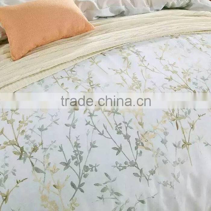 New design Tencel/Linen/cotton blended reactive printed bedding sets /natural style duvet cover and pillow cover