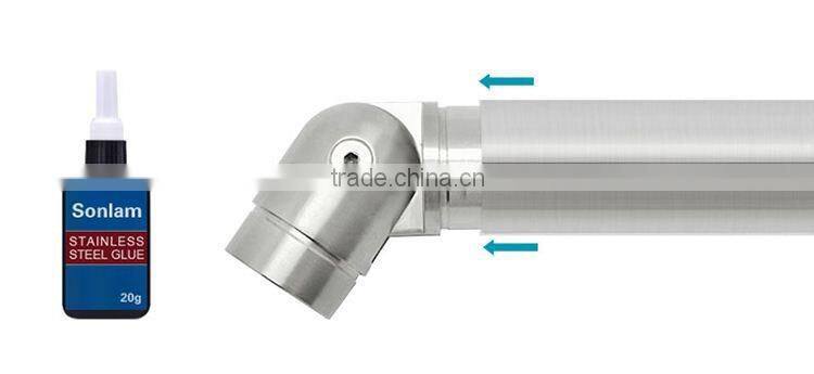 ajustable steel railing elbow