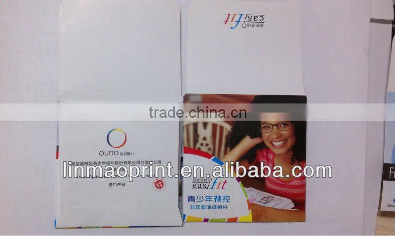 New fashion envelope with fabric packaging for opticians /camera / scanner / laser / watch lenses