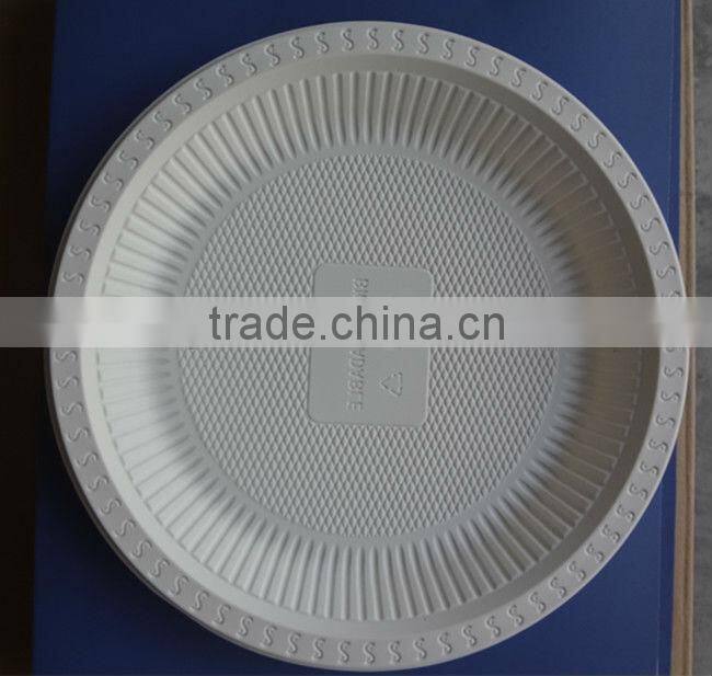 Biodegradable disposable 10inch plate with 3 compartments Bio tableware