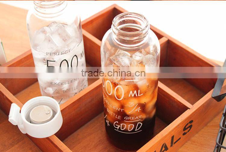 BPA Free Wholesale Summer Water Bottle Glass