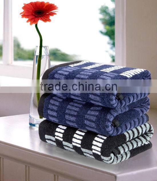 egyptian cotton towel with embroidery&jacquard