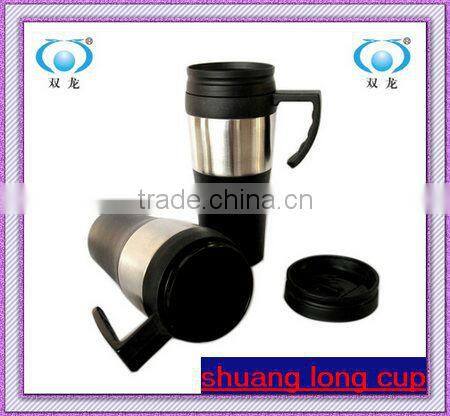promotional 16OZ travel mug plastic cup with screw on lid