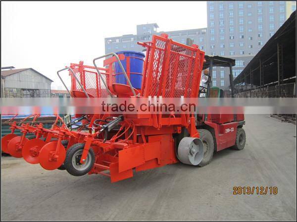 Tractor pulling mini sugarcane planter/sugarcane combine planter for fast planting