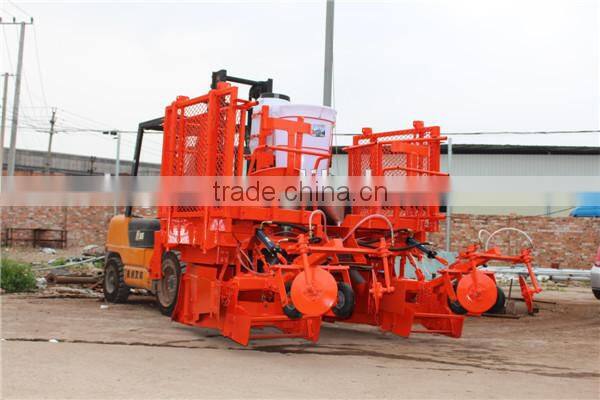 Tractor pulling mini sugarcane planter/sugarcane combine planter for fast planting