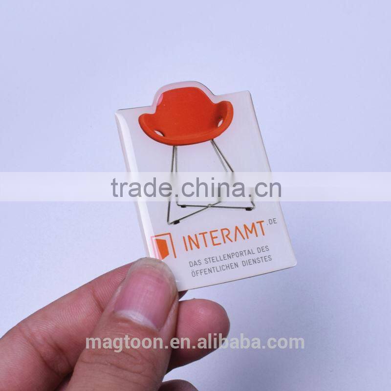 2016 latest lovely cartoon image design decorative epoxy resin fridge magnet