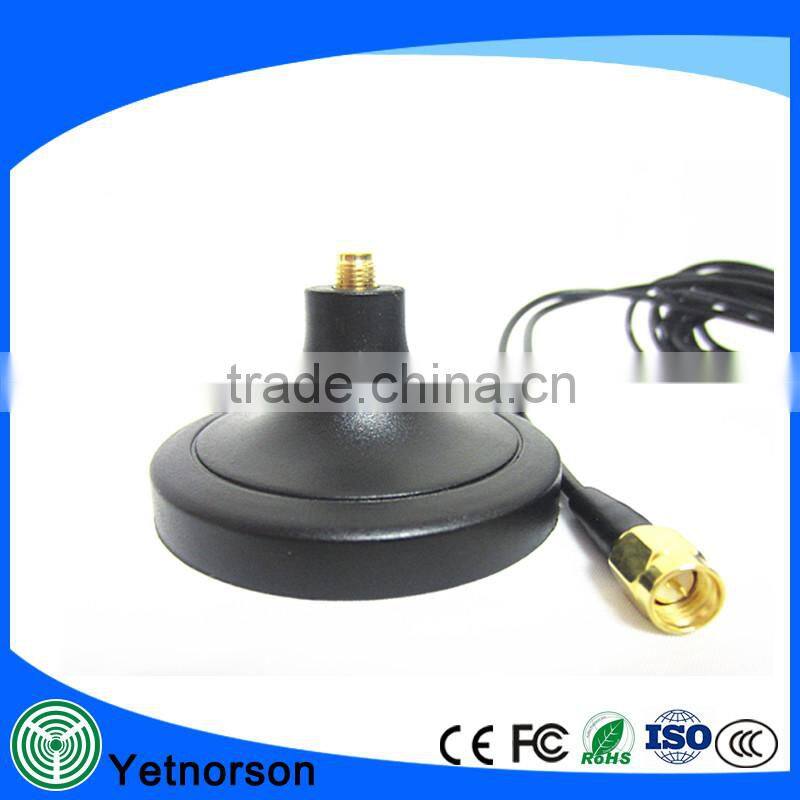 GSM 3G Antenna magnetic base, 3m RG174, SMA male connector
