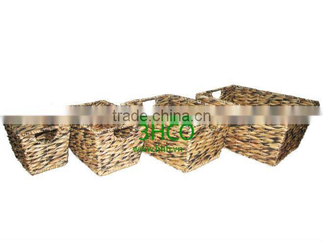 2015 New Product Water Hyacinth Basket for Home Decoration and Furniture