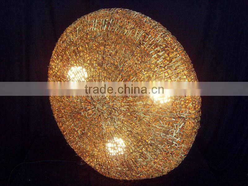 Decorative rattan wicker wall lamps or absorb dome light