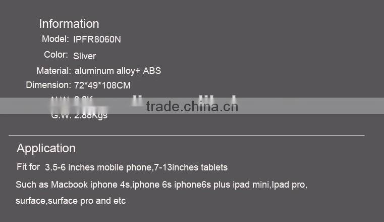 Professional floor tablet flexible arm stand