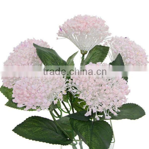 6 heads pink flowers artificial bouquets