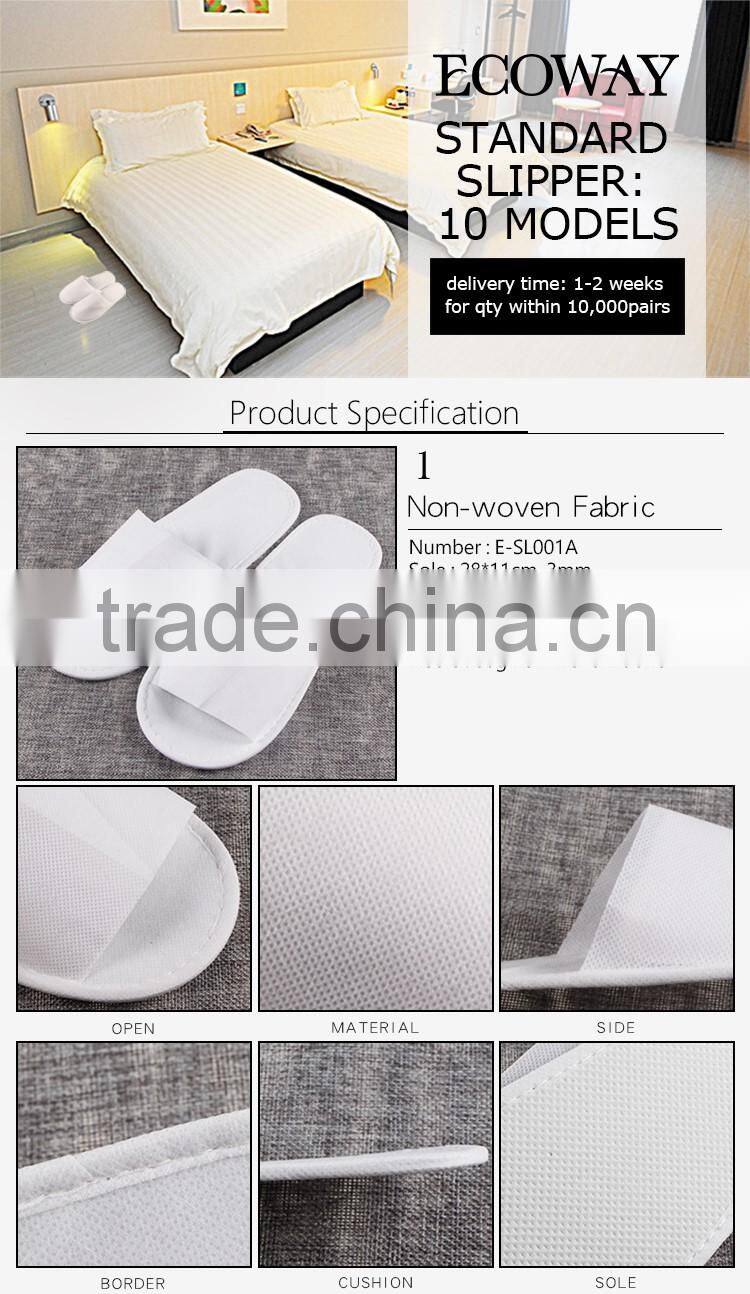 wholesale house guest slippers china terry towel slippers for traveling