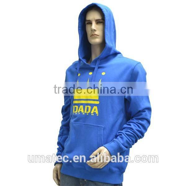 Long sleeve kangaroo cotton fleece thick pullover sweatshirt hoodie