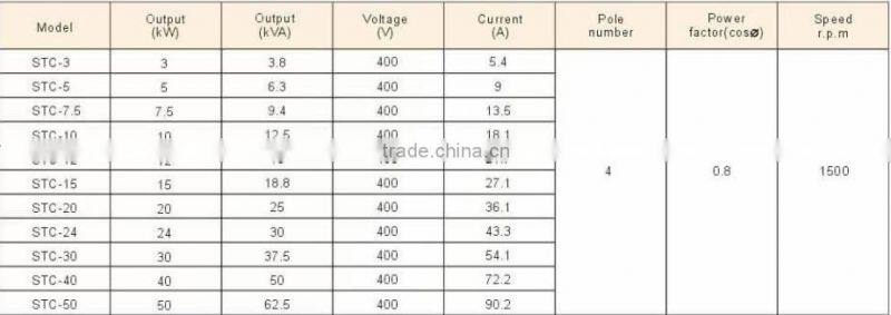 100% output st alternator 10kw