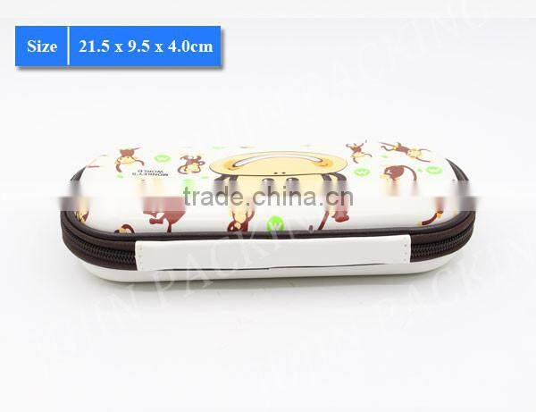 Hot Selling School Stationery Monkey World EVA pencil case with compartments
