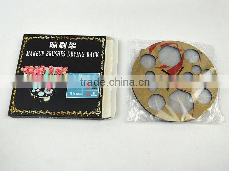 Round Acrylic cool makeup brush frame brush rack drying