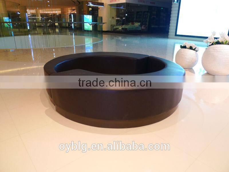 high glossy fiberglass planter for garden ,shopping center