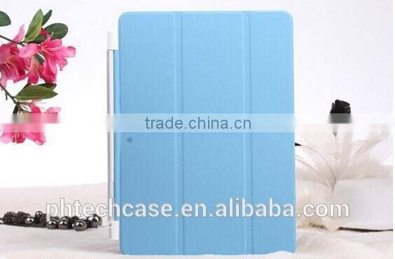 Smart Cover Partner Transparent Back+Magnetic PU Leather Case for iPad mini Smart Cover Sleep On/Off for Apple iPad mini 2,3,4