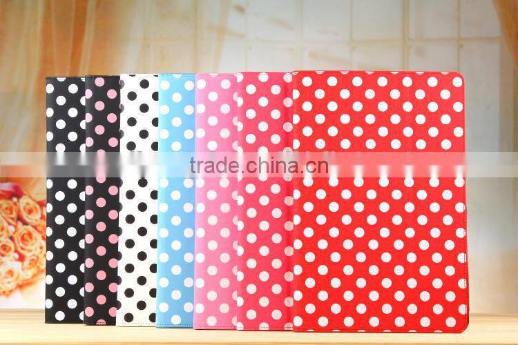 Colorful Dot Polka Folio Flip Stand Leather Case For SONY Xperia Tablet Z 10.1"