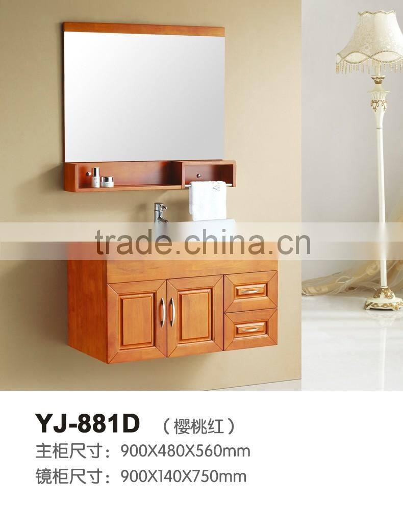 Simple design! waterpproof solid wood low price modern bathroom cabinet