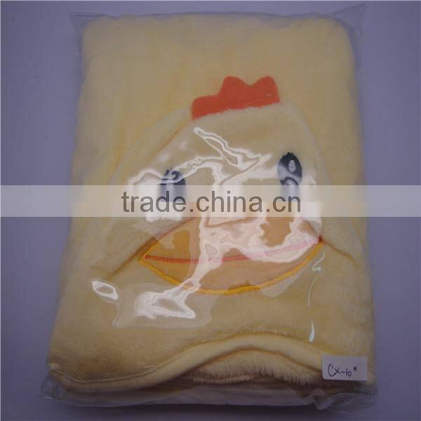 Soft plain dyed embroidered baby quilt blanket wholesale