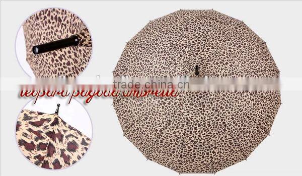 Fashion Pagoda Parasol Umbrellas Leopard/ Lace Edged/ Rainbow