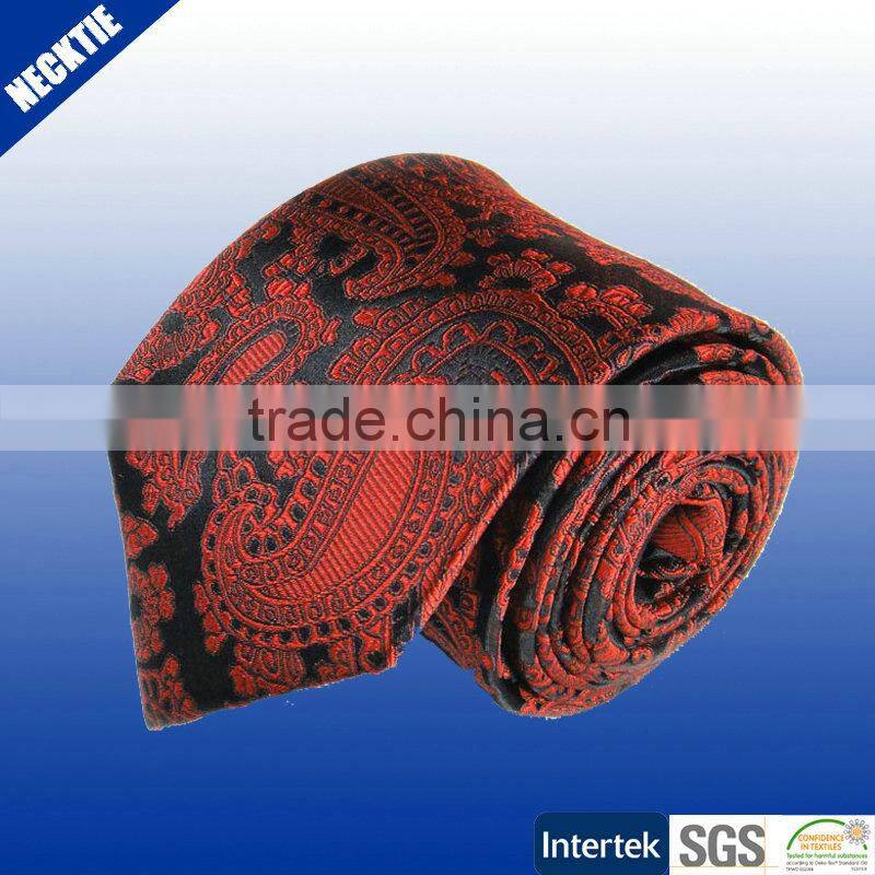 Men wedding dress necktie, paisley silk tie