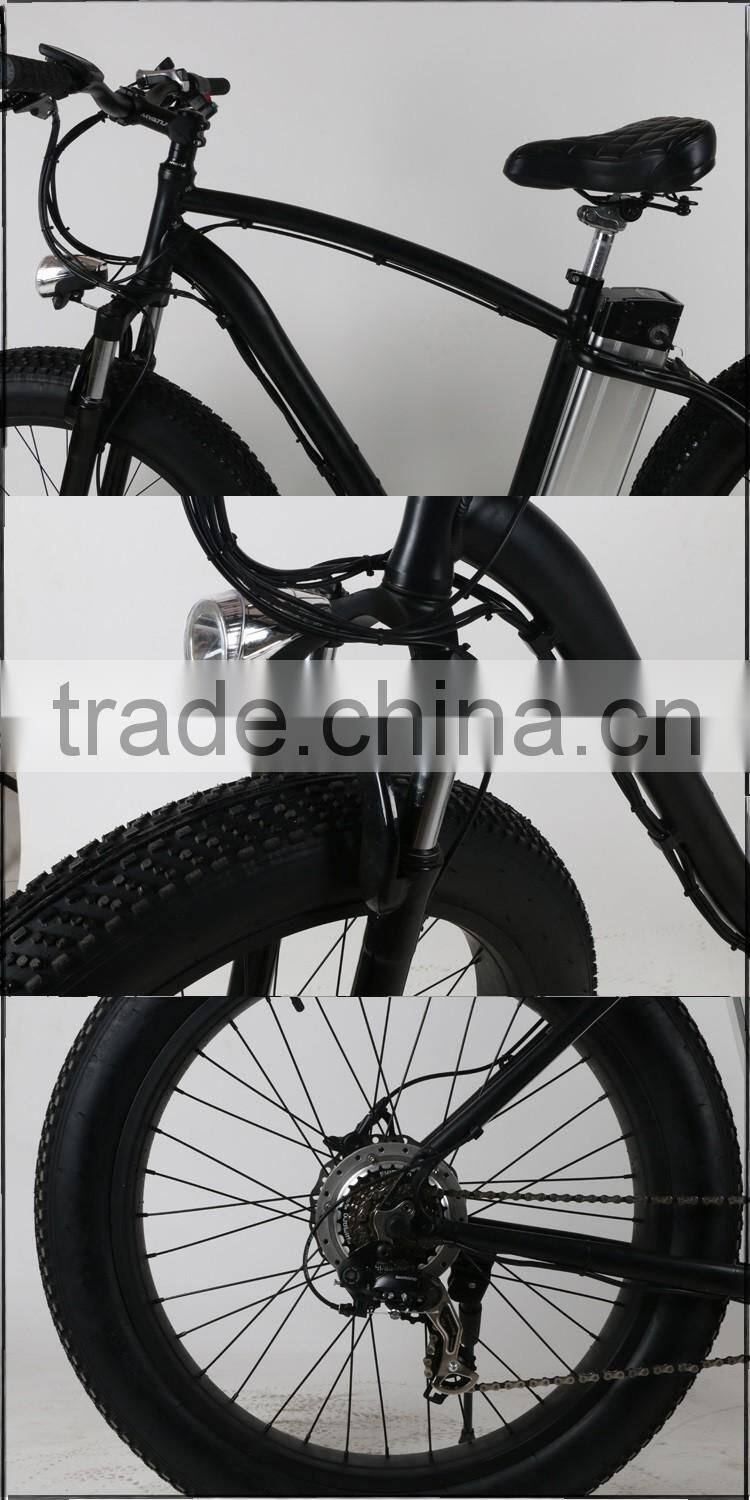 36v 350watt brushless motor black electronic mountain snow bike