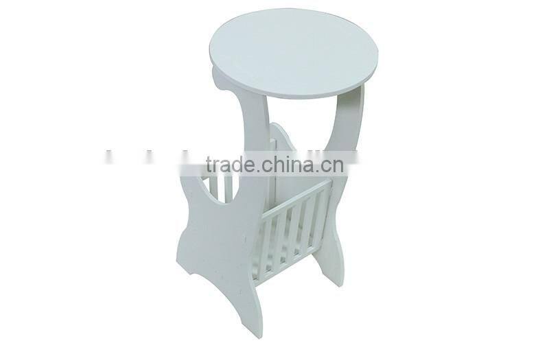 White creative small table