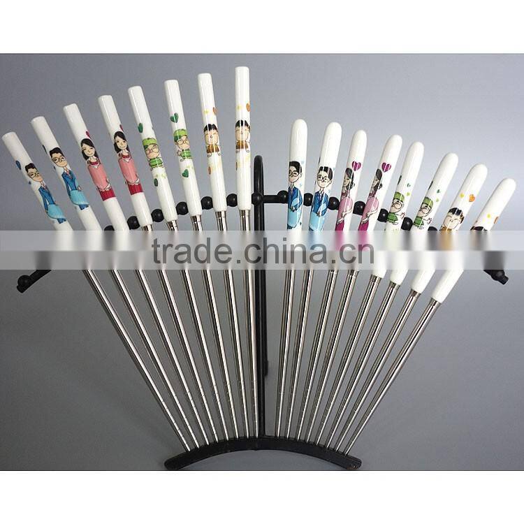 Exquiste design ceramic chopsticks with family logo