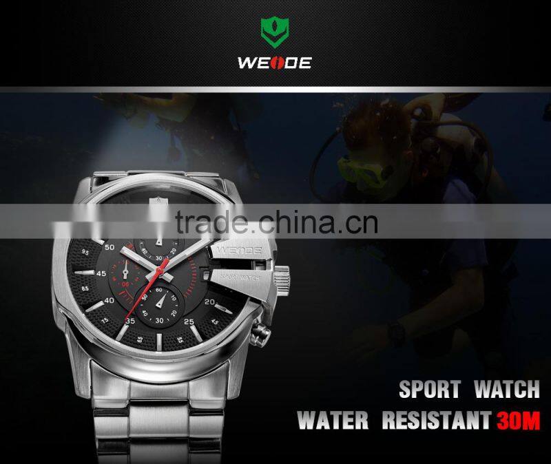 WEIDE High Quality Factory Sale Promotion Quartz Man Vogue Watch