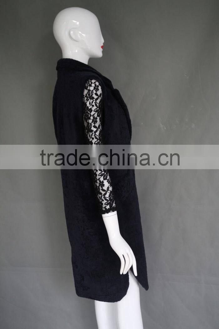 Mongolian Sheep Fur Overcoat Merino Sheep Fur Jacket Vogue Sheepskin Fur Coat For Women