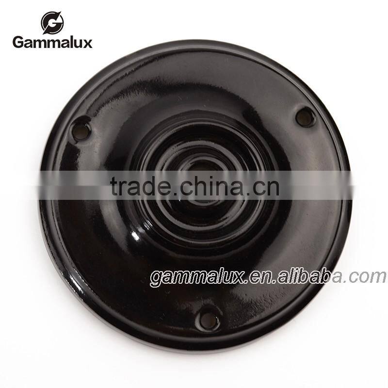 E27 Ceramic Ceiling Rose Light Holder, Light Pink Braided Electric Wire