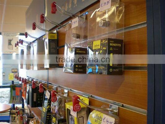 china factory supply cheapest Euro hanger ABS stop locks/stop lock hook/EAS stop lock