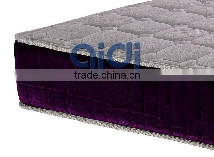 Compressed Soft Foam Sponge Bonnell Spring Mattress With Polyester Fiber Fabric AC-1409