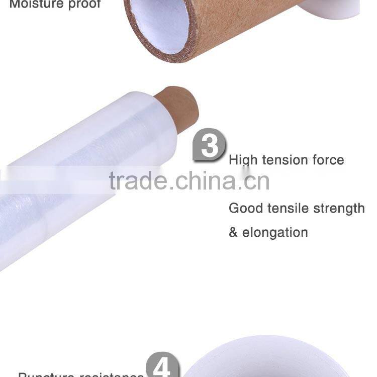 cheap stretch wrap clear extended paper core film