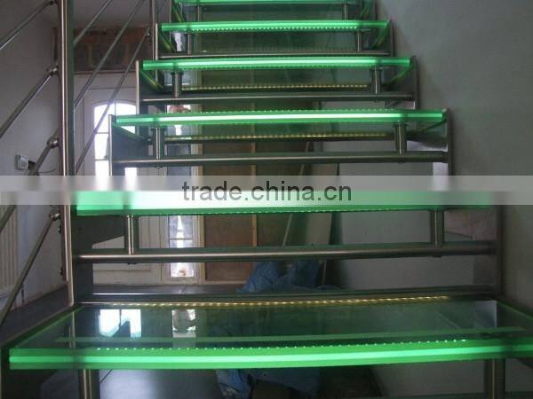 Indoor LED Glass Stairs Supplier
