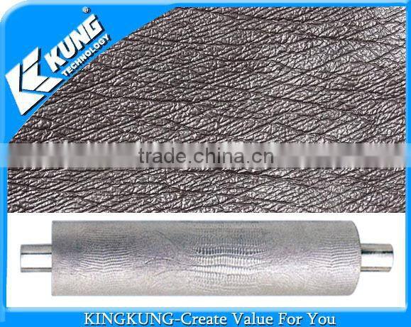 Embossing roller die for leather texture