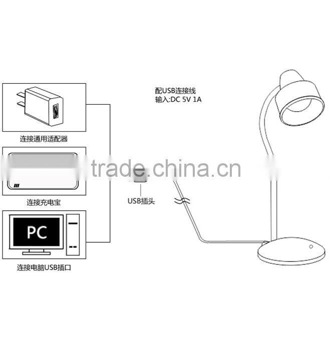 2017 hot sale new style rechargeable lithium battery led table lamp