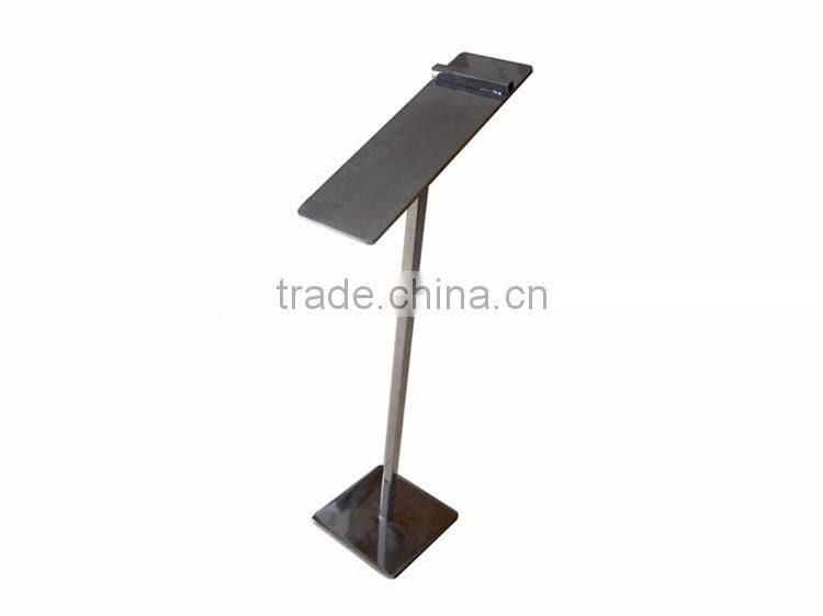 Metal Material Chrome Finish Counter Top Shoes Display Fixture