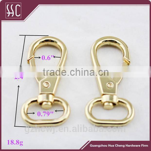 swivel metal dog snap hook,snap hook for handbag, snap spring hook