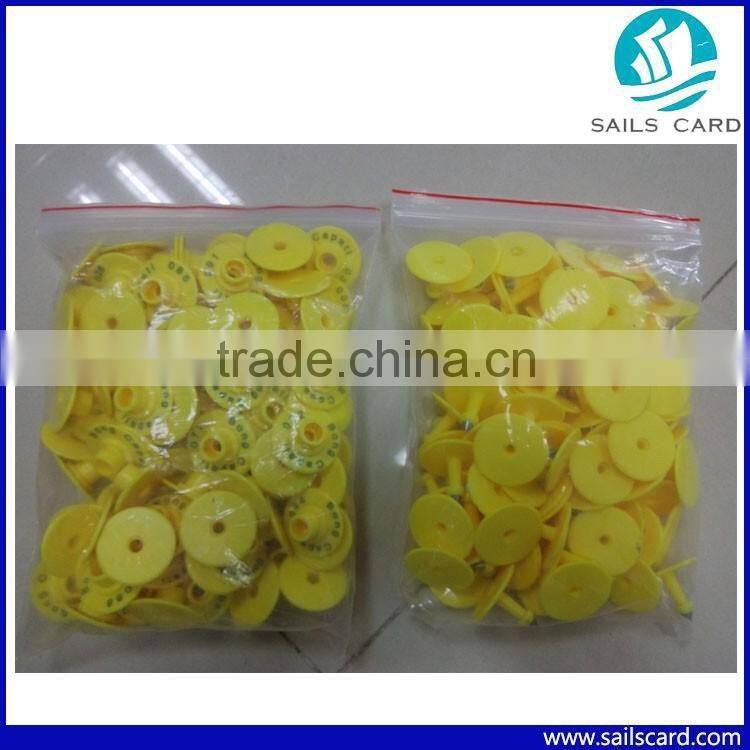 30mm round Ear tag for animal identification