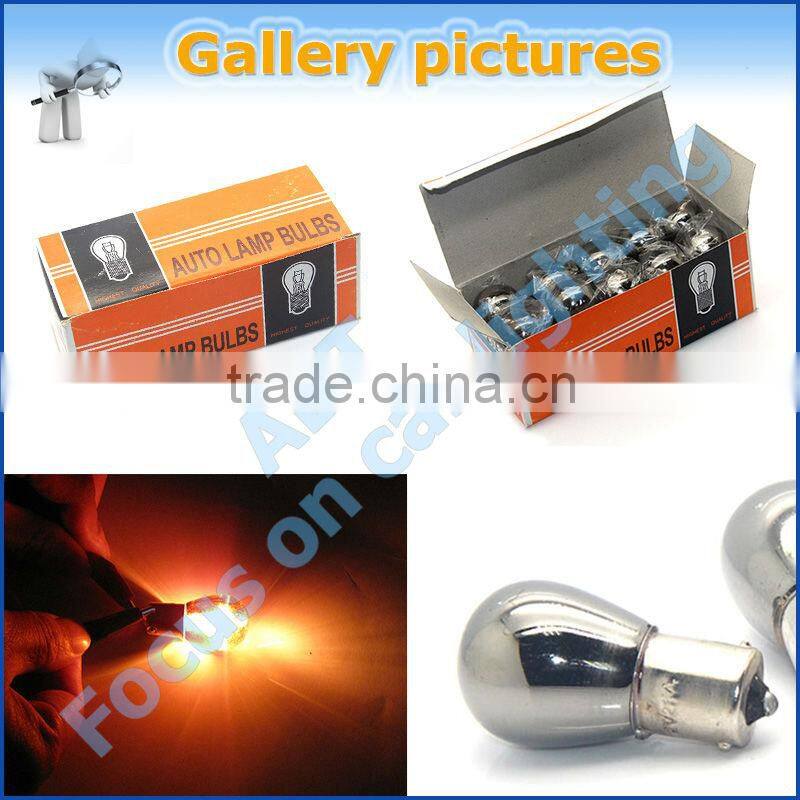 S25 white, green, blue, red, amber, yellow 1156 chrome bulb