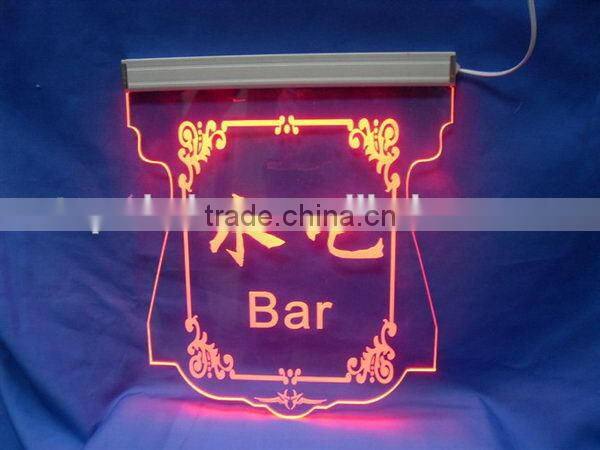 Fashionable latest acrylic led open closed sign board