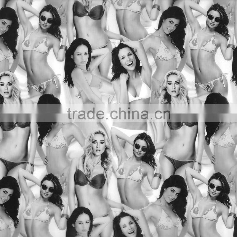2016 New design hot sale water transfer printing film/hydro graphic sexy ladies design film