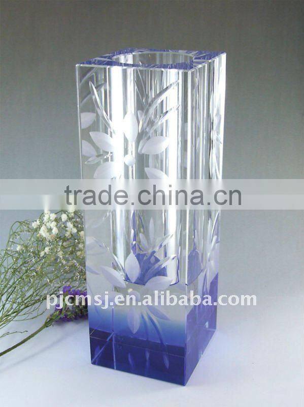 Modern Handicraft Crystal Glass Vase for Decorations CV002