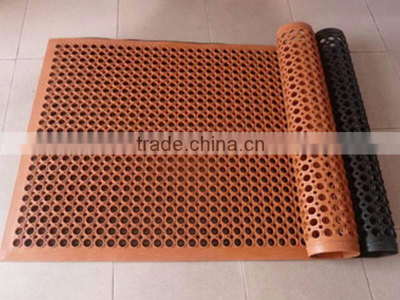 Surface material of rubber esd anti-fatigue mat