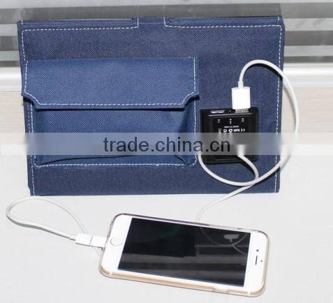 2015 popular design 10.5W solar power bag folding solar panel